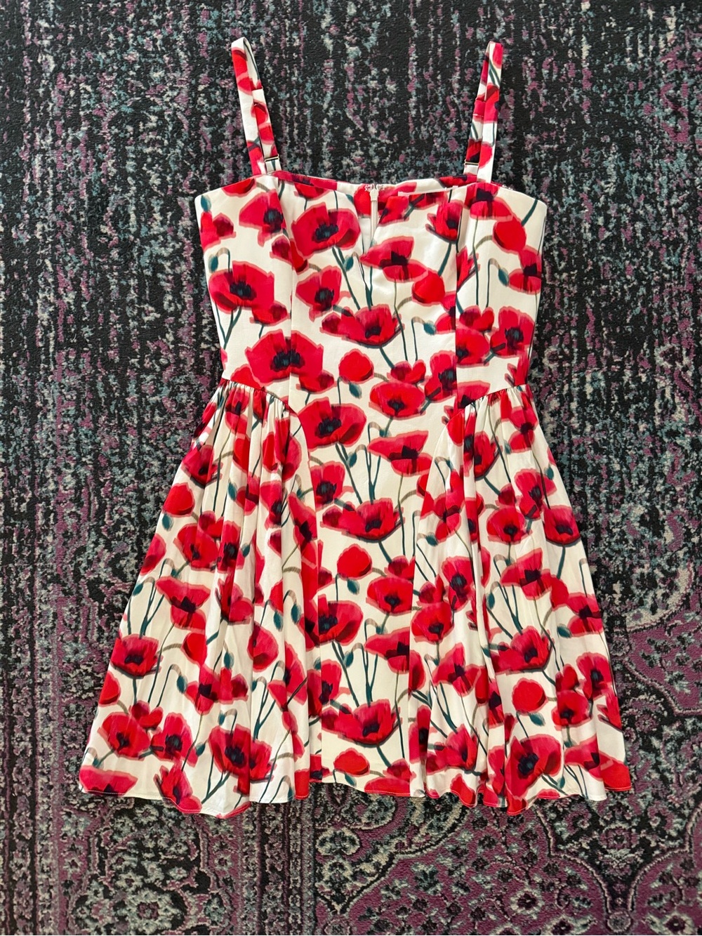 $246 Amanda Uprichard Sarabeth Sleeveless Floral Mini Dress M NWT